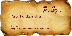 Patrik Szandra névjegykártya